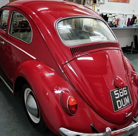 Classic VW Beetle After Paint Enhancement